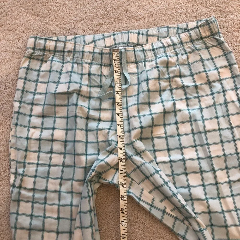 Amazon Essentials Blue/White Plaid Drawstring PJs Pajamas Bottoms - Picture 7 of 10